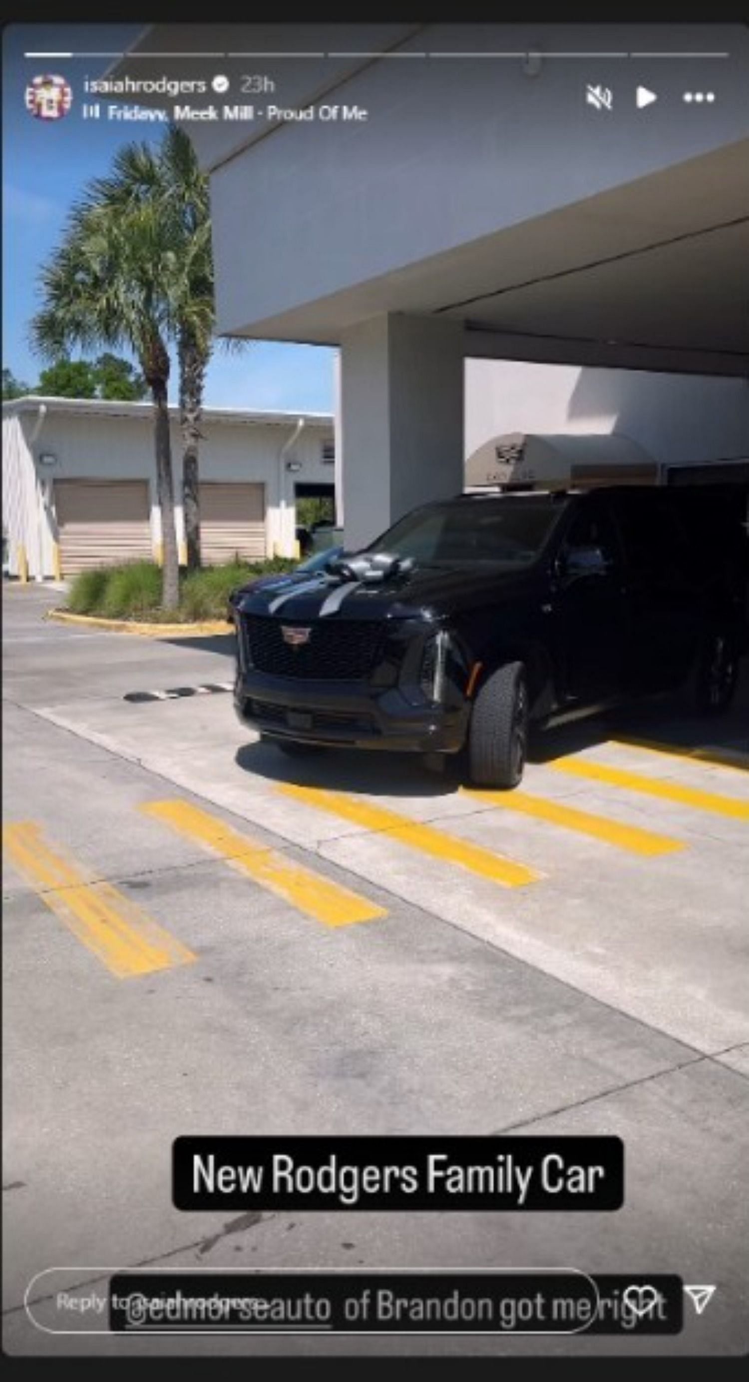 Isaiah Rodgers reveans his new Cadillac Escalade